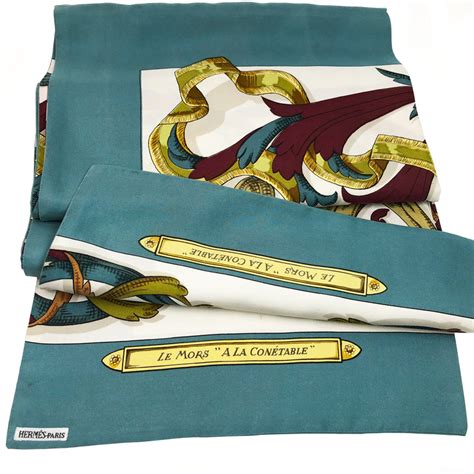 hermes le mors a la conetable|HERMES Silk Le Mors A La Conetable Scarf 90.